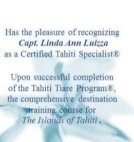 Certified Tahiti Specialist by Tahiti Tourism